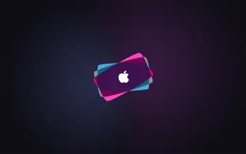 Stacked Layers Apple Logo wallpaper