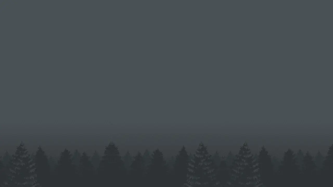 Misty Pine Forest Silence – grey desktop wallpaper, 1920×1080