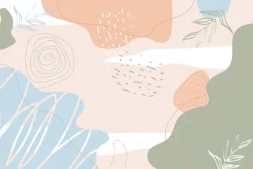Soft Pastel Shapes wallpaper