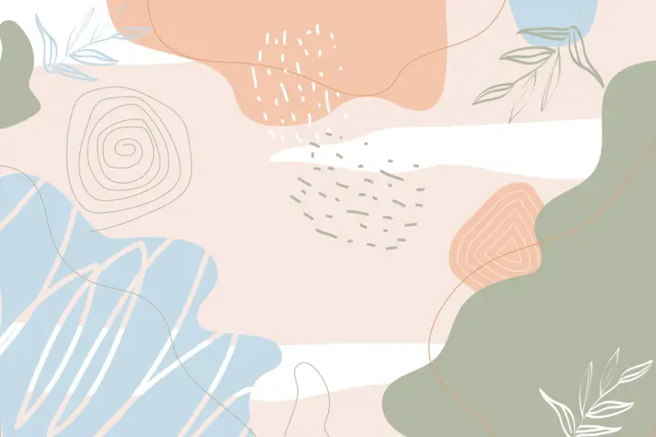 Soft Pastel Shapes as a phone lock screen