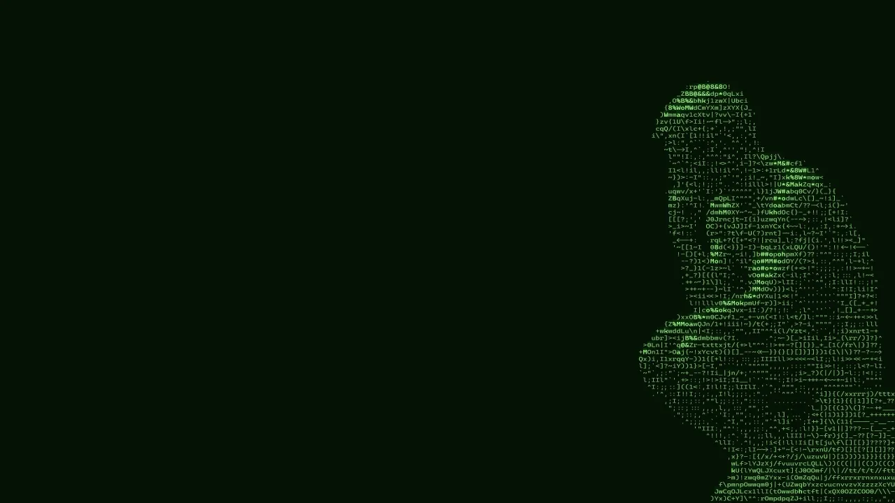 The Thinker (Rodin) – black and green desktop wallpaper, 3840×2160