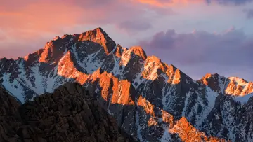 Alpenglow on Jagged Peaks wallpaper