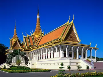 Golden Roofs Of Cambodia wallpaper