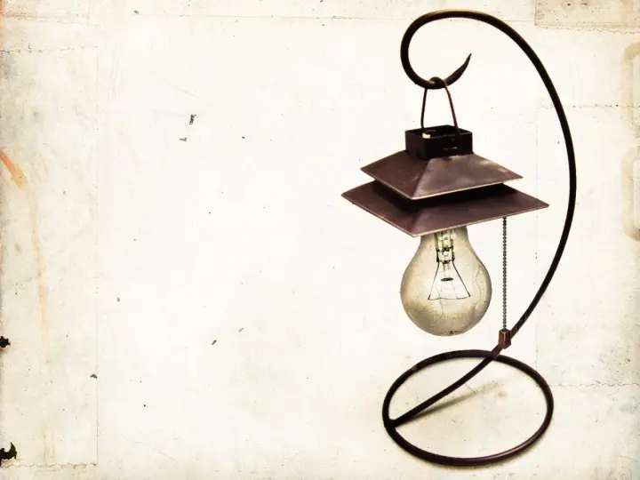 Vintage Hanging Lamp as a phone lock screen