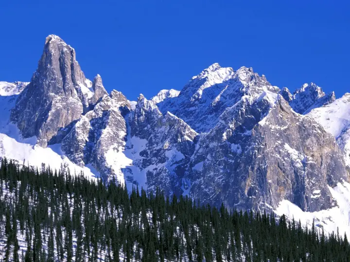 Snowy Mountain Peaks as a phone lock screen