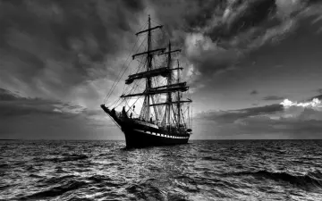 Sailing Through Stormy Waters wallpaper