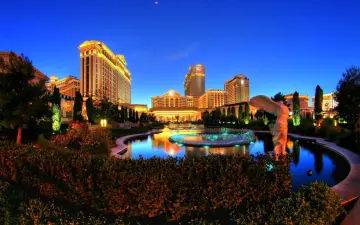 Evening Lights at Caesars Palace wallpaper