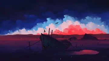 Silent Shores At Dusk wallpaper