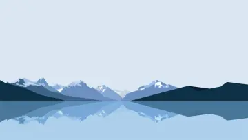 Silent Blue Mountain Reflections wallpaper