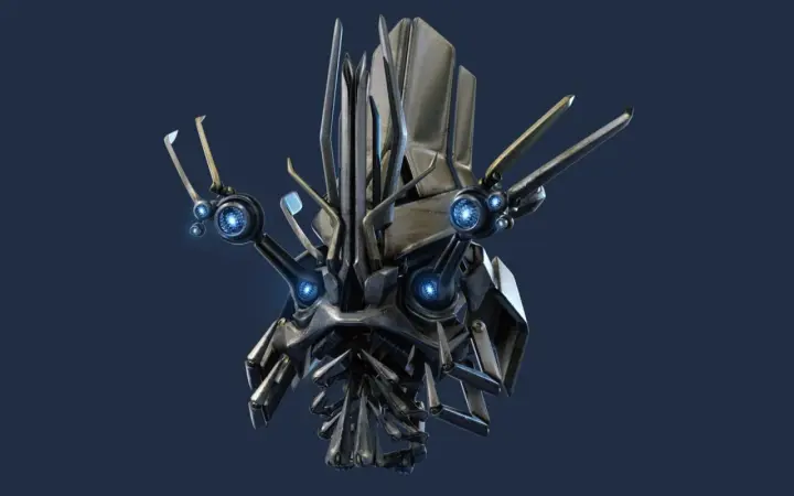 Mechanical Alien Helmet as a phone lock screen