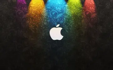 Colorful Apple Floral Pattern wallpaper