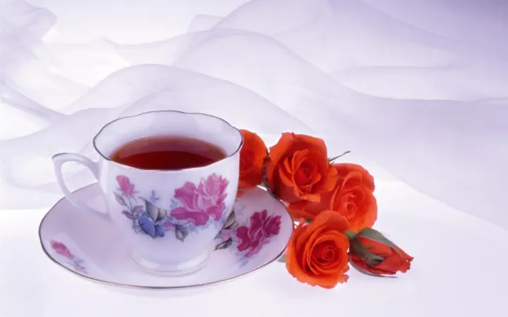 Morning Tea And Roses as a phone lock screen