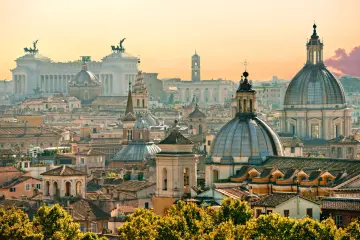Golden Hour Over Rome wallpaper