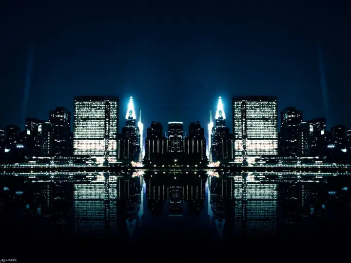 Midnight City Reflection as a phone lock screen