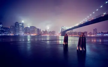 Twilight Over New York wallpaper