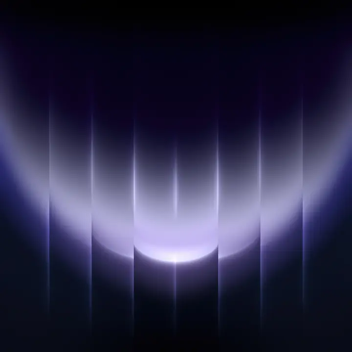 Sleek Vertical Light Beams as a phone lock screen