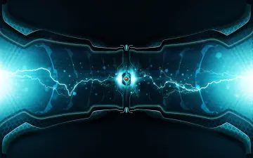 Neon Electric Core wallpaper