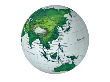 Globe Focused On Asia wallpaper