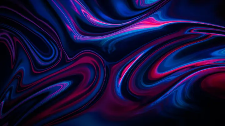 Neon Liquid Flow as a phone lock screen