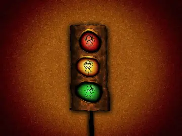 Emotions in Traffic Lights wallpaper