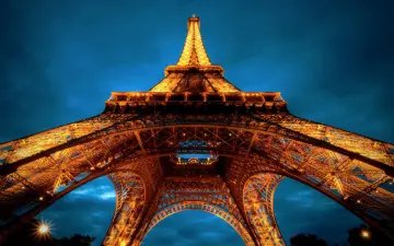 Golden Tower At Night wallpaper