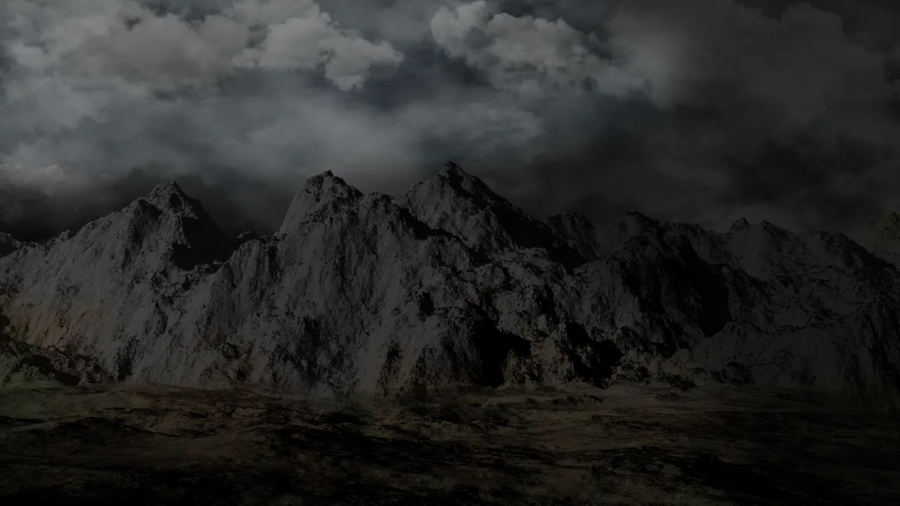 Dark Mountain Range – black and grey desktop wallpaper, 3840×2160