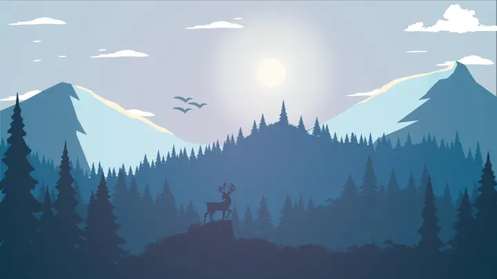 Silent Mountain Morning as a phone lock screen