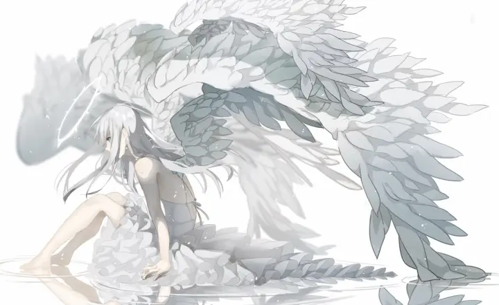 Silent Wings of Grace as a phone lock screen