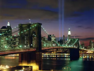 Brooklyn Bridge At Night wallpaper