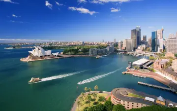 Sydney Harbour Sunny Day wallpaper