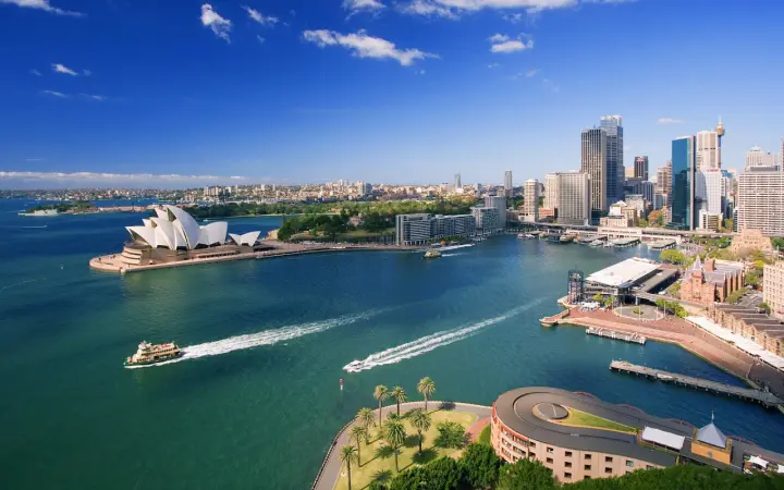 Sydney Harbour Sunny Day as a phone lock screen