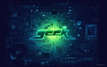 Neon Circuit Board wallpaper