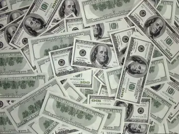Stack of Hundred Dollar Bills wallpaper