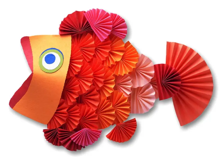 Origami Paper Fish Art as a phone lock screen