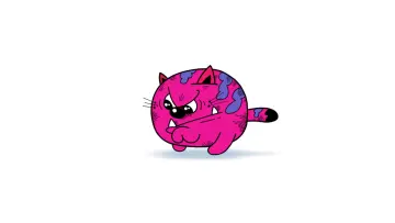 Fierce Little Pink Cat live wallpaper