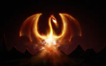 Dragon of the Volcano wallpaper