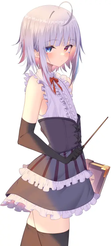 Anime Girl With Wand wallpaper