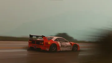 Red Racing Legend in Motion wallpaper