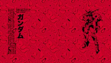 Gundam Contour Red Background wallpaper