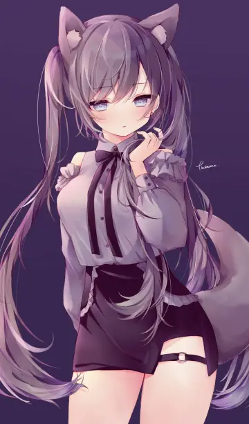 Quiet Cat Girl wallpaper