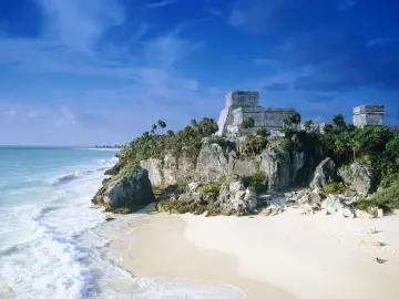 Ancient Ruins by the Sea wallpaper