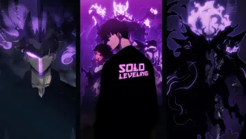 Shadow Monarch Purple Glow wallpaper
