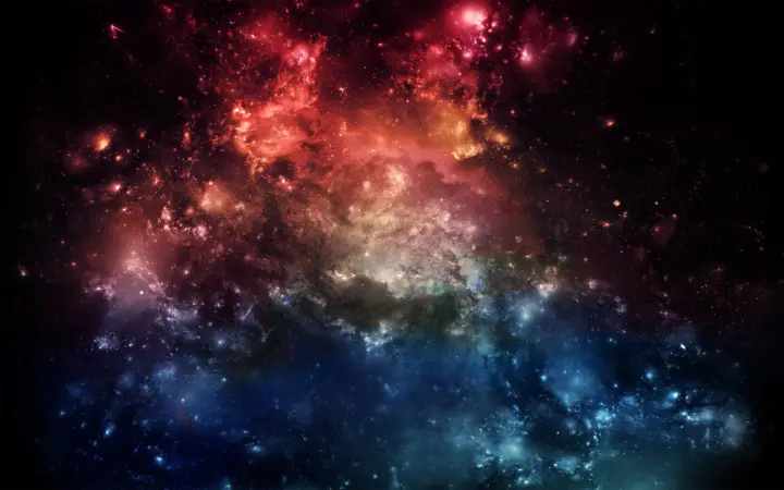 Cosmic Nebula Dust and Stars as a phone lock screen