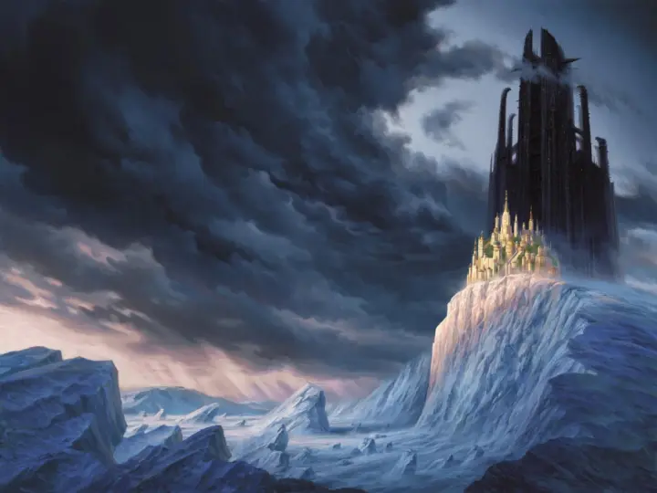 Citadel of Dark Skies as a phone lock screen