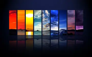 Spectrum of Sky and Sea wallpaper