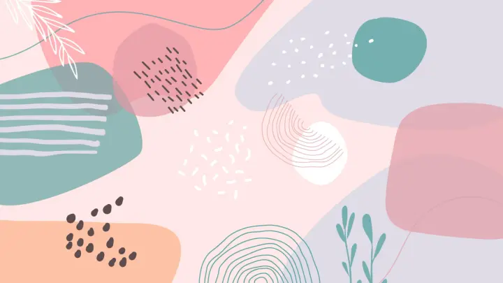Soft Pastel Shapes as a phone lock screen