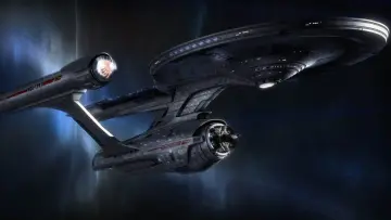 Starship In Deep Space wallpaper