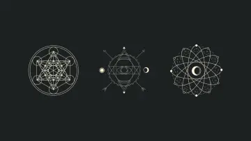 Sacred Geometry Symbols Trio wallpaper