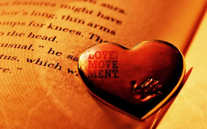 Heart Over Words as a phone lock screen