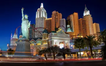 Neon Vegas Skyline Nights wallpaper